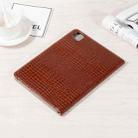 For iPad Pro 13  2024 Crocodile Texture Leather Tablet Case(Brown) - 3