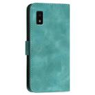 For Sharp Aquos Wish YX0080 Grid Butterfly Embossed Pattern Flip Leather Phone Case with Lanyard(Light Blue) - 3