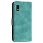 For Sharp Aquos Wish 3 YX0080 Grid Butterfly Embossed Pattern Flip Leather Phone Case with Lanyard(Light Blue) - 3