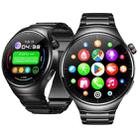 Zeblaze Thor Ultra 1.43 inch AMOLED Screen Android Smart Watch, Steel Strap(Black) - 1