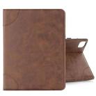 Retro Book Style Leather Tablet Case For iPad Pro 11 2024(Coffee) - 1