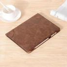 Retro Book Style Leather Tablet Case For iPad Pro 11 2024(Coffee) - 2