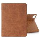 Retro Book Style Leather Tablet Case For iPad Pro 13 2024(Brown) - 1