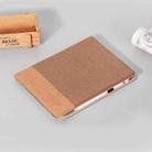 For iPad Pro 13 2024 Cross Texture Stitching Leather Tablet Case(Light Brown) - 2