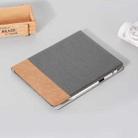 For iPad Pro 13 2024 Cross Texture Stitching Leather Tablet Case(Dark Grey) - 2