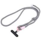 Mobile Phone Anti-lost Big Bead Nylon Long Lanyard(Black) - 1