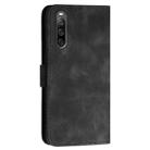 For Sony Xperia 10 IV YX0080 Grid Butterfly Embossed Pattern Flip Leather Phone Case with Lanyard(Black) - 3