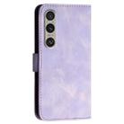 For Sony Xperia 1 VI 2024 YX0080 Grid Butterfly Embossed Pattern Flip Leather Phone Case with Lanyard(Light Purple) - 3