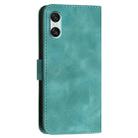 For Sony Xperia 10 VI YX0080 Grid Butterfly Embossed Pattern Flip Leather Phone Case with Lanyard(Light Blue) - 3