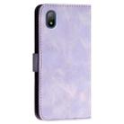 For Sony Xperia Ace III YX0080 Grid Butterfly Embossed Pattern Flip Leather Phone Case with Lanyard(Light Purple) - 3