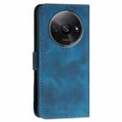 For Redmi A3 YX0080 Grid Butterfly Embossed Pattern Flip Leather Phone Case with Lanyard(Dark Blue) - 3