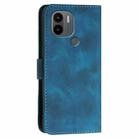 For Redmi A1+ YX0080 Grid Butterfly Embossed Pattern Flip Leather Phone Case with Lanyard(Dark Blue) - 3