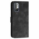 For Redmi Note 10 JE Version YX0080 Grid Butterfly Embossed Pattern Leather Phone Case with Lanyard(Black) - 3