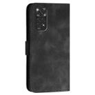 For Redmi Note 11 4G Global YX0080 Grid Butterfly Embossed Pattern Flip Leather Phone Case with Lanyard(Black) - 3