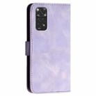 For Redmi Note 11 4G Global YX0080 Grid Butterfly Embossed Pattern Leather Phone Case with Lanyard(Light Purple) - 3