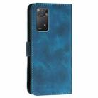 For Redmi Note 11 Pro 4G Global YX0080 Grid Butterfly Embossed Pattern Leather Phone Case with Lanyard(Dark Blue) - 3