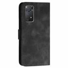 For Redmi Note 11 Pro 4G Global YX0080 Grid Butterfly Embossed Pattern Flip Leather Phone Case with Lanyard(Black) - 3