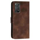 For Redmi Note 11 Pro 4G Global YX0080 Grid Butterfly Embossed Pattern Flip Leather Phone Case with Lanyard(Coffee) - 3