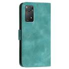 For Redmi Note 11 Pro 4G Global YX0080 Grid Butterfly Embossed Pattern Flip Leather Phone Case with Lanyard(Light Blue) - 3