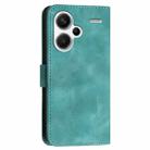 For Redmi Note 13 Pro+ YX0080 Grid Butterfly Embossed Pattern Flip Leather Phone Case with Lanyard(Light Blue) - 3