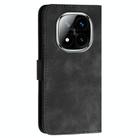 For Redmi Note 14 Pro+ 5G YX0080 Grid Butterfly Embossed Pattern Leather Phone Case with Lanyard(Black) - 3