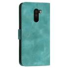 For Xiaomi Pocophone F1 YX0080 Grid Butterfly Embossed Pattern Flip Leather Phone Case with Lanyard(Light Blue) - 3
