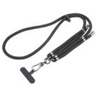 Solid Color Adjustable Mobile Phone Anti-lost Long Lanyard(Black) - 1