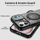 For iPhone 16 Plus Sliding Camshield TPU Hybrid PC Magnetic Holder Phone Case(Grey) - 3