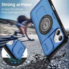 For iPhone 16 Plus Sliding Camshield TPU Hybrid PC Magnetic Holder Phone Case(Sky Blue) - 2