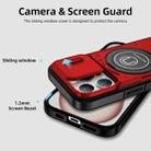 For iPhone 15 Pro Sliding Camshield TPU Hybrid PC Magnetic Holder Phone Case(Red) - 3