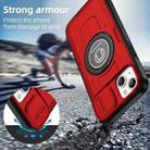 For iPhone 14 Plus Sliding Camshield TPU Hybrid PC Magnetic Holder Phone Case(Red) - 2