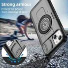 For iPhone 14 Plus Sliding Camshield TPU Hybrid PC Magnetic Holder Phone Case(Grey) - 2