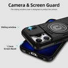 For iPhone 13 Pro Sliding Camshield TPU Hybrid PC Magnetic Holder Phone Case(Black) - 3