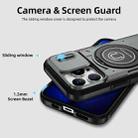 For iPhone 13 Pro Sliding Camshield TPU Hybrid PC Magnetic Holder Phone Case(Grey) - 3