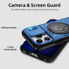 For iPhone 13 Pro Sliding Camshield TPU Hybrid PC Magnetic Holder Phone Case(Sky Blue) - 3