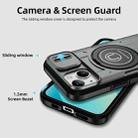 For iPhone 13 Sliding Camshield TPU Hybrid PC Magnetic Holder Phone Case(Grey) - 3