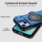 For iPhone 13 Sliding Camshield TPU Hybrid PC Magnetic Holder Phone Case(Sky Blue) - 3