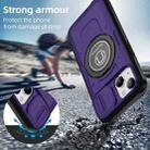 For iPhone 13 Sliding Camshield TPU Hybrid PC Magnetic Holder Phone Case(Purple) - 2