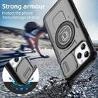 For iPhone 12 Pro Sliding Camshield TPU Hybrid PC Magnetic Holder Phone Case(Grey) - 2