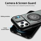 For iPhone 12 Pro Max Sliding Camshield TPU Hybrid PC Magnetic Holder Phone Case(Grey) - 3