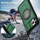 For iPhone 11 Pro Max Sliding Camshield TPU Hybrid PC Magnetic Holder Phone Case(Dark Green) - 2