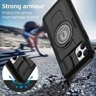 For iPhone 11 Pro Max Sliding Camshield TPU Hybrid PC Magnetic Holder Phone Case(Black) - 2