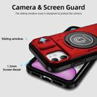 For iPhone 11 Sliding Camshield TPU Hybrid PC Magnetic Holder Phone Case(Red) - 3