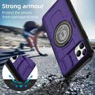 For iPhone 11 Pro Sliding Camshield TPU Hybrid PC Magnetic Holder Phone Case(Purple) - 2