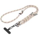 Twill Weave Adjustable Mobile Phone Anti-lost Long Lanyard(Khaki) - 1