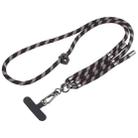 Twill Weave Adjustable Mobile Phone Anti-lost Long Lanyard(Black Blue Orange) - 1