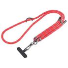 Twill Weave Adjustable Mobile Phone Anti-lost Long Lanyard(Red) - 1