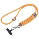 Twill Weave Adjustable Mobile Phone Anti-lost Long Lanyard(Orange) - 1