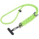 Twill Weave Adjustable Mobile Phone Anti-lost Long Lanyard(Fruit Green) - 1