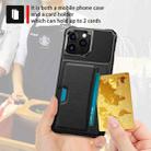 For iPhone 15 Pro ZM02 Card Slot Holder Phone Case(Black) - 3